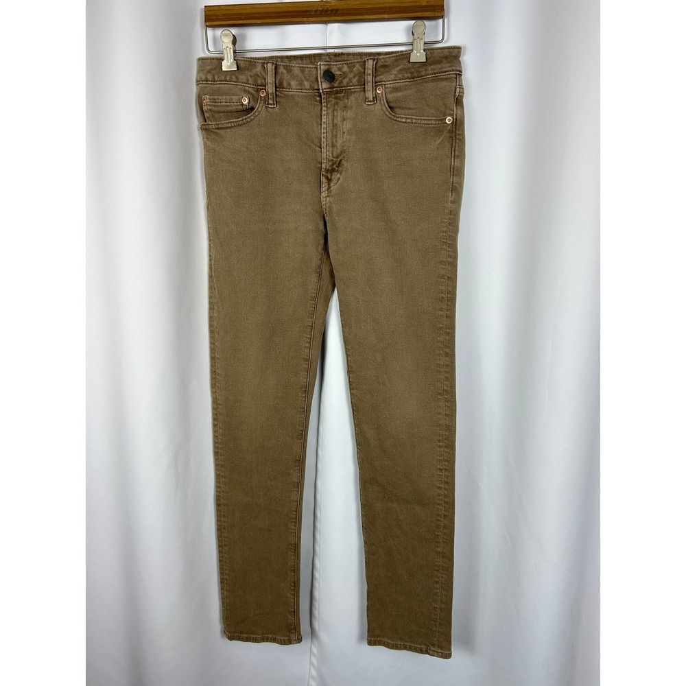 American Eagle Easyflex Tan Brown‎ Skinny Jeans Stretch Workwear Denim 30x32